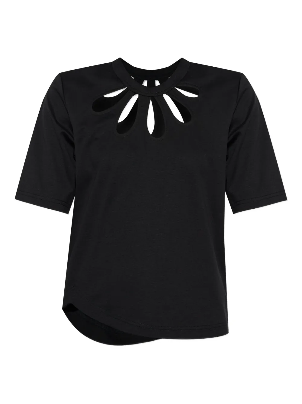 Noir Kei Ninomiya cut-out T-shirt | Black | Image 1
