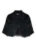By Malene Birger fringed shawl jacket - Black