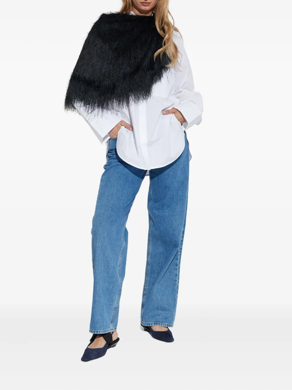 By Malene Birger fringed shawl jacket | Cropped Jackets | Image 2