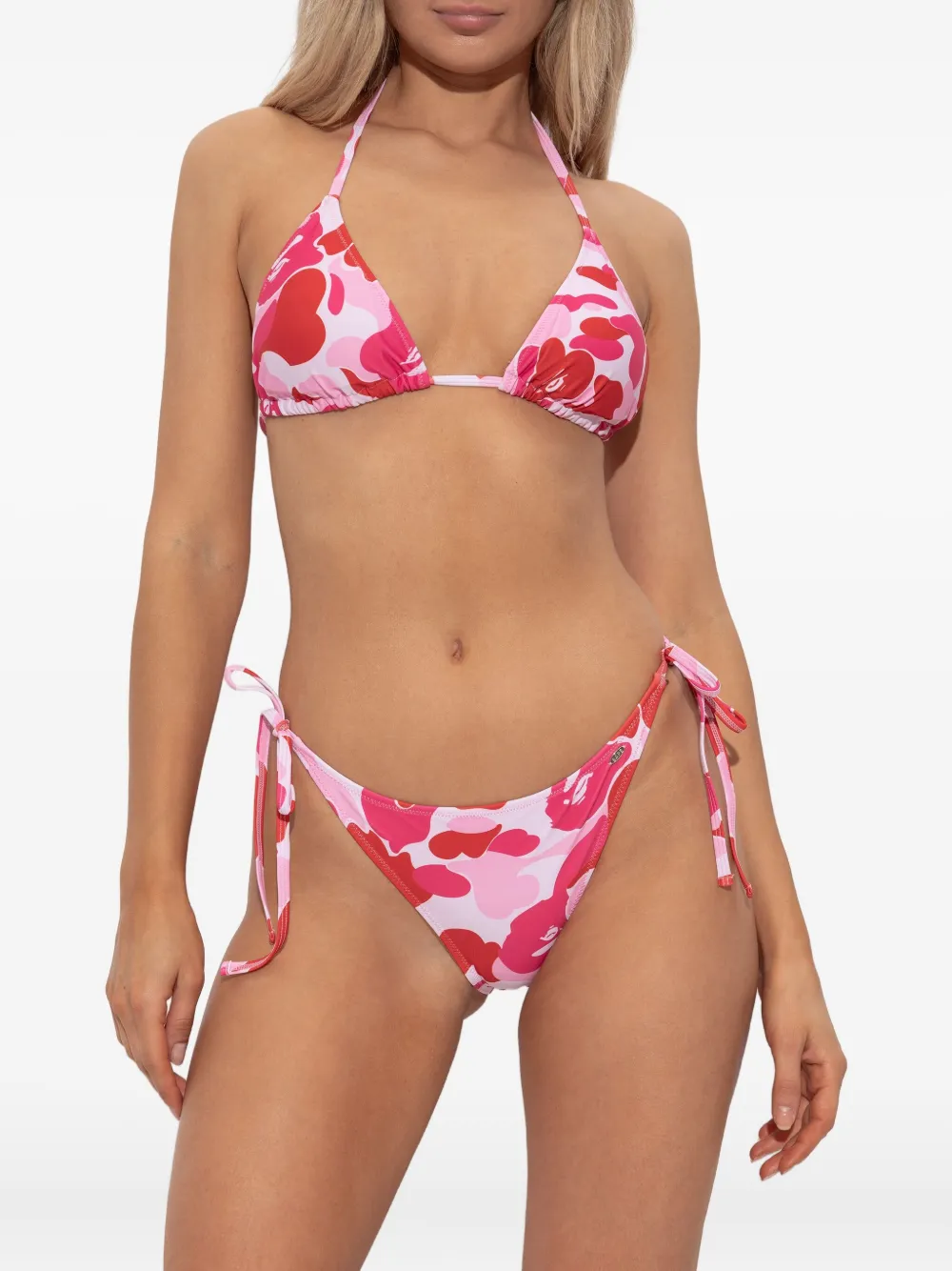 A BATHING APE水着 A BATHING APE® カモフラージュ ビキニ | ピンク | FARFETCH JP