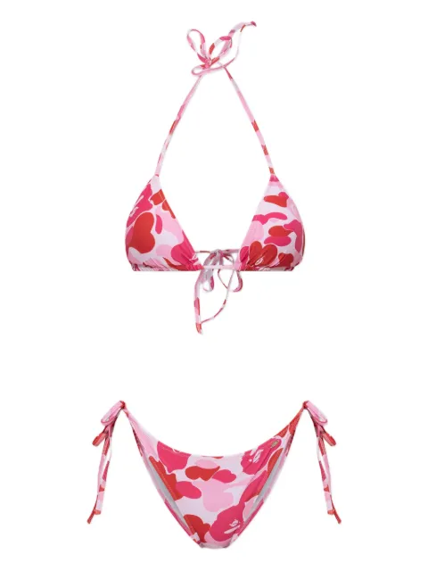 A BATHING APE® camouflage-print bikini