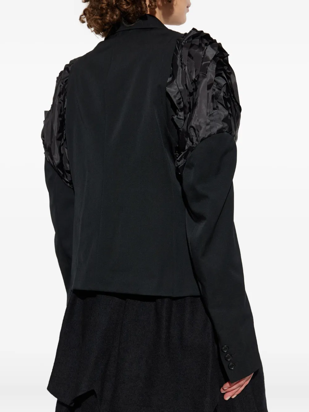 Comme Des Garçons Long-sleeved Suit Jacket In Black