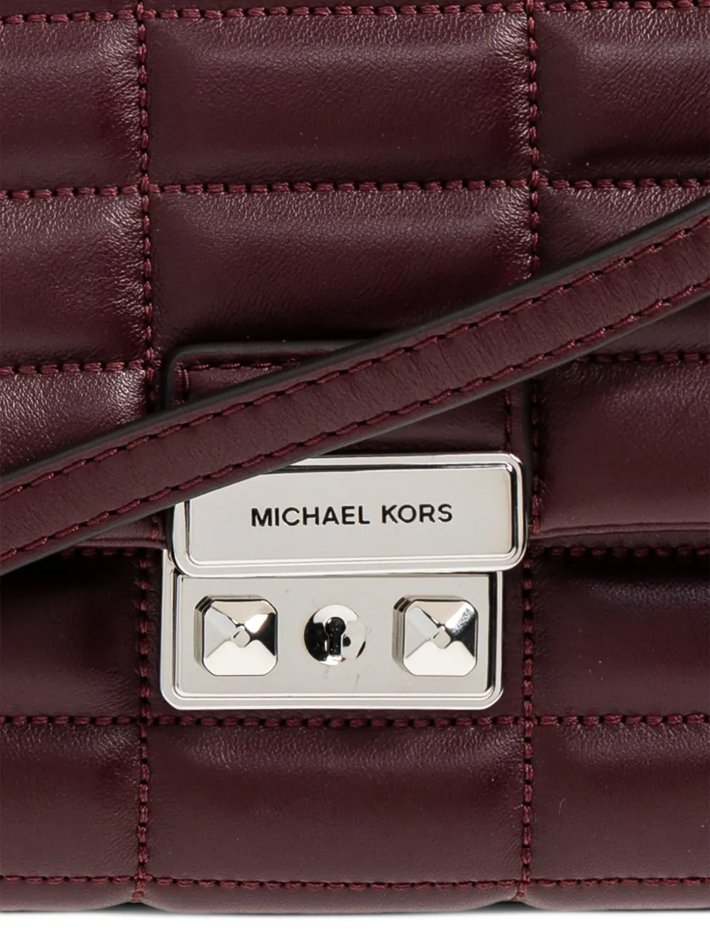 Michael Michael Kors Quilted Top-handle Bag In Brown