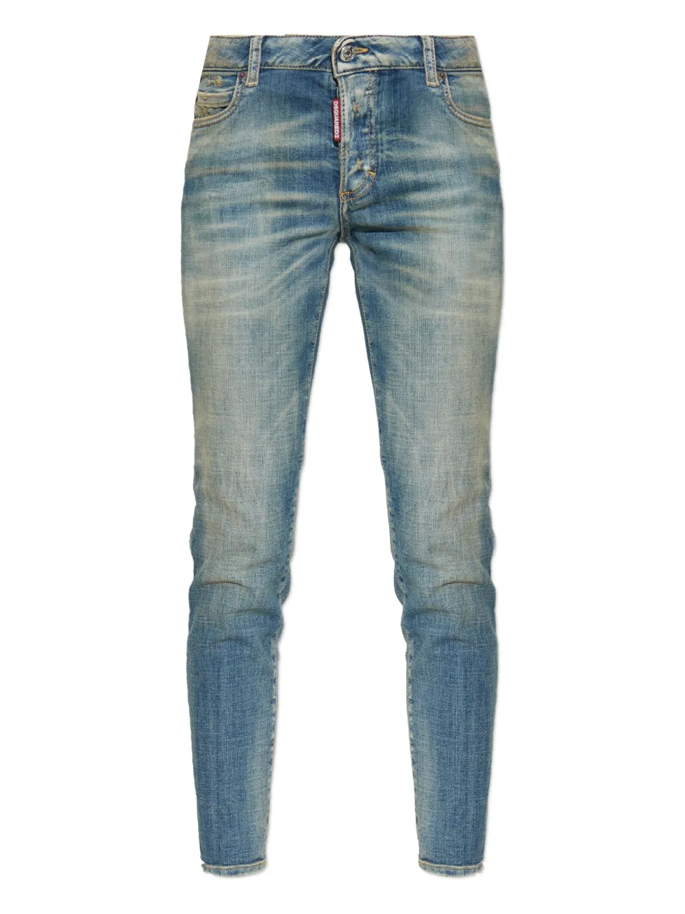 Dsquared2 Belt Loop Denim Trousers In Blue
