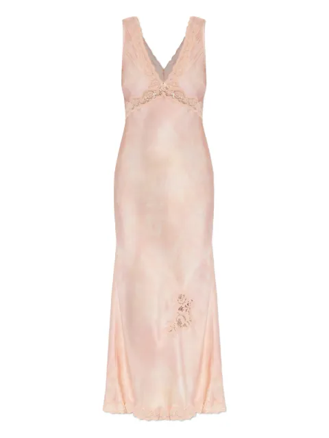 LoveShackFancy Bier lace-embellished silk dress