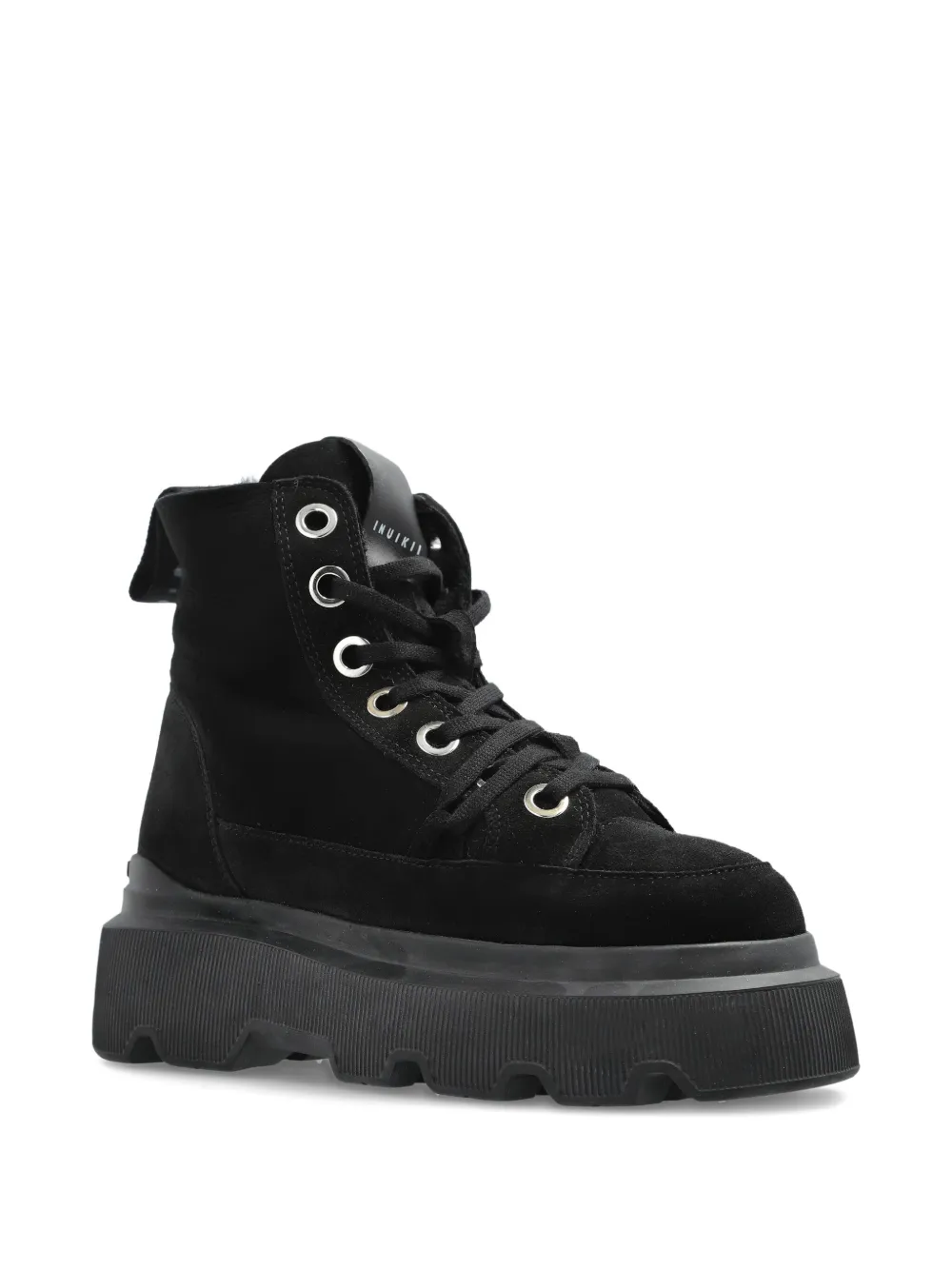 Inuikii Matilda lace-up platform boots Black
