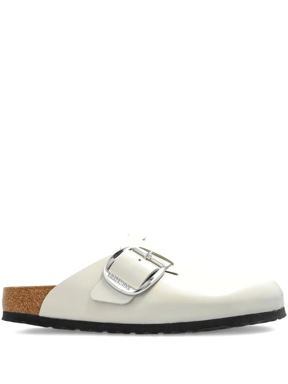 Birkenstock Boston Big Buckle leather clogs Neutrals