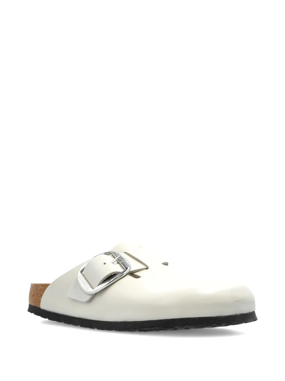 Birkenstock Boston Big Buckle leather clogs Neutrals