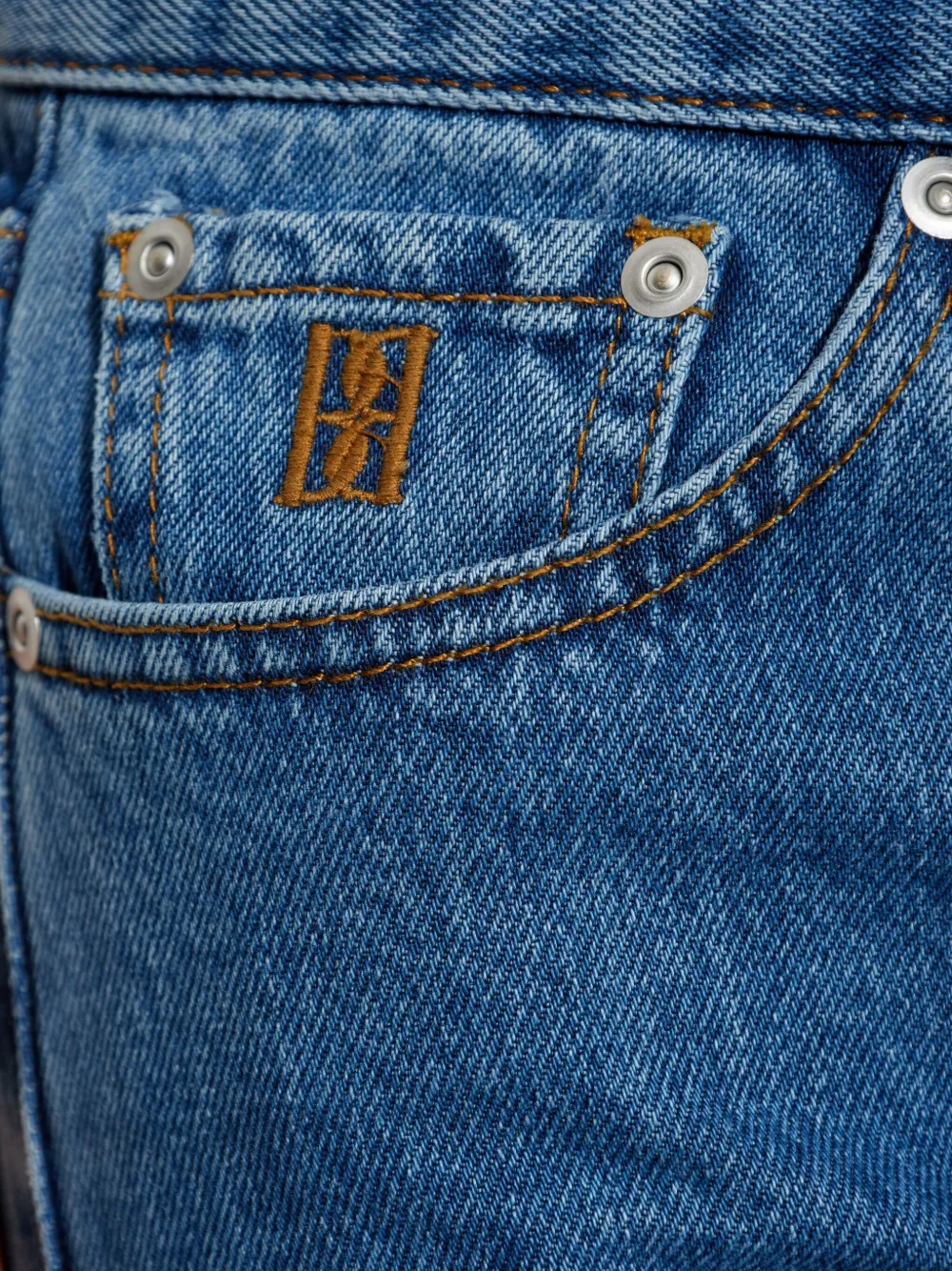 By Malene Birger Katoenen jeans met vijf zakken Blauw
