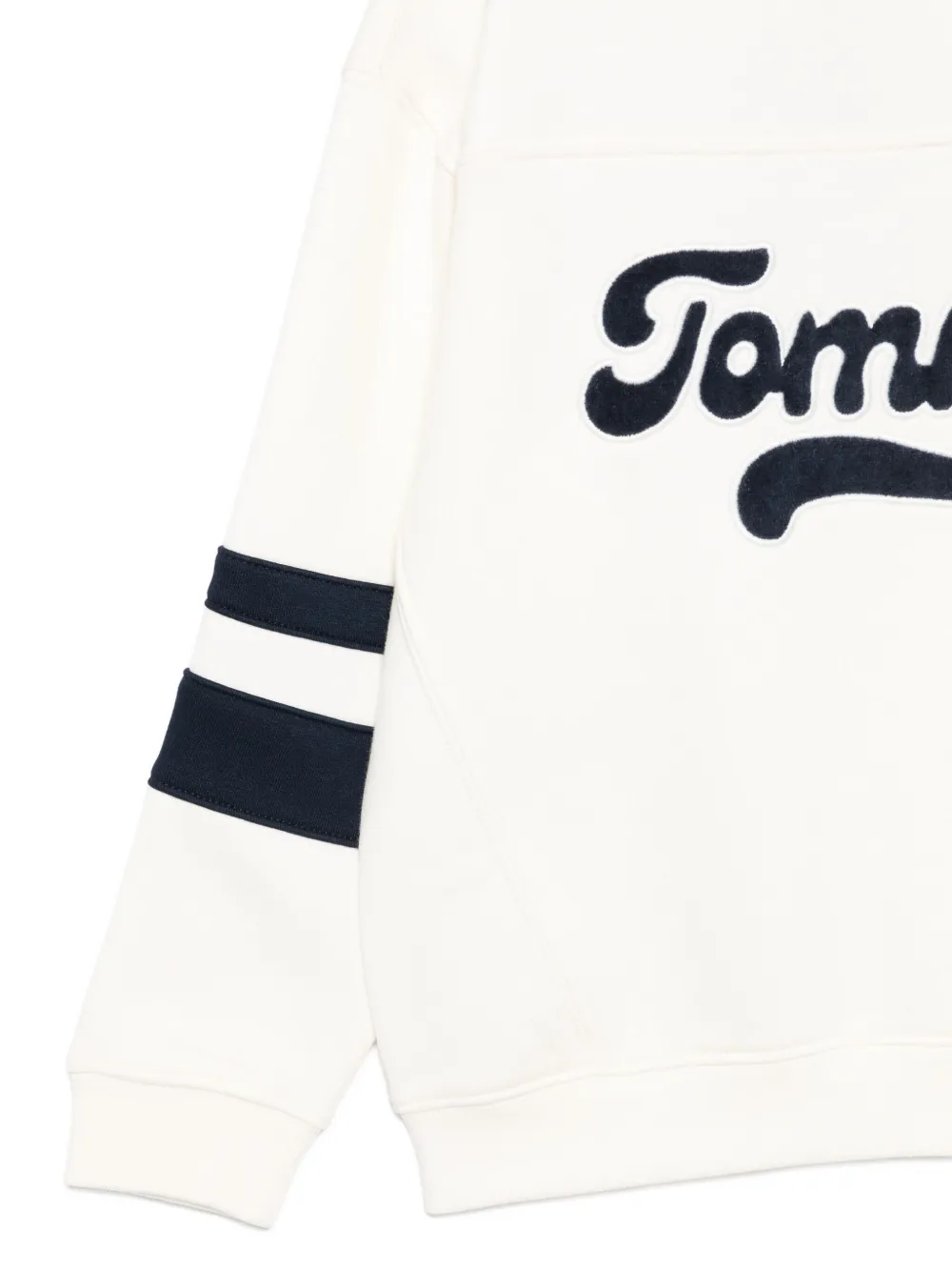 Tommy Hilfiger Junior Logo-embroidered Sweatshirt In White