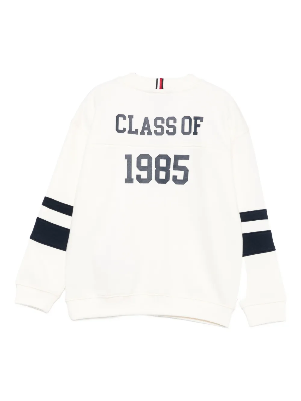 Tommy Hilfiger Junior Logo-embroidered Sweatshirt In White