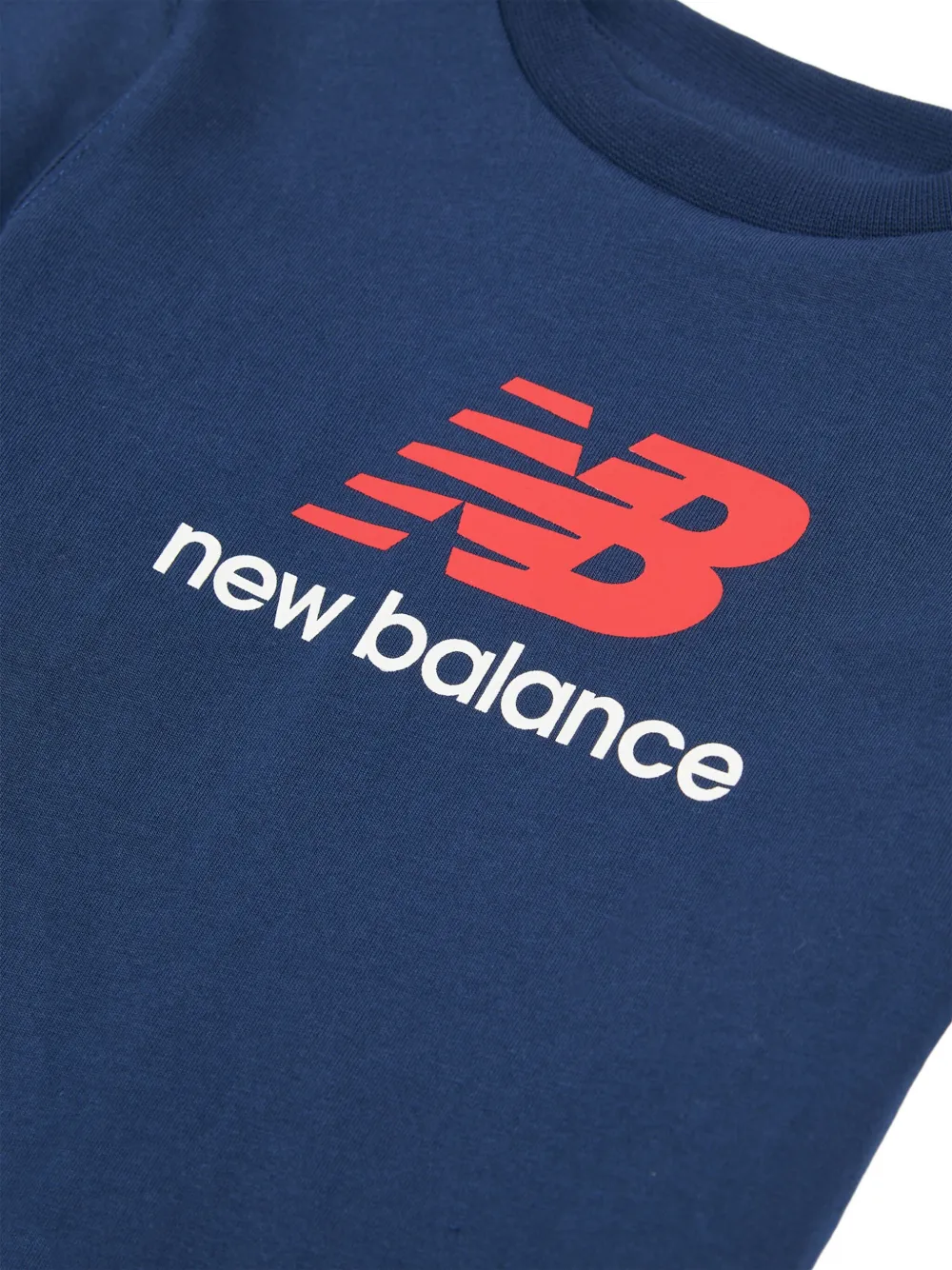 New Balance Kids T-shirt met logoprint Blauw