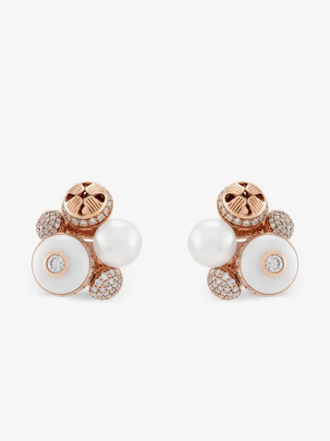 Aneka boucles d'oreilles Poetry in Motion Rhapsody en or rose 18ct