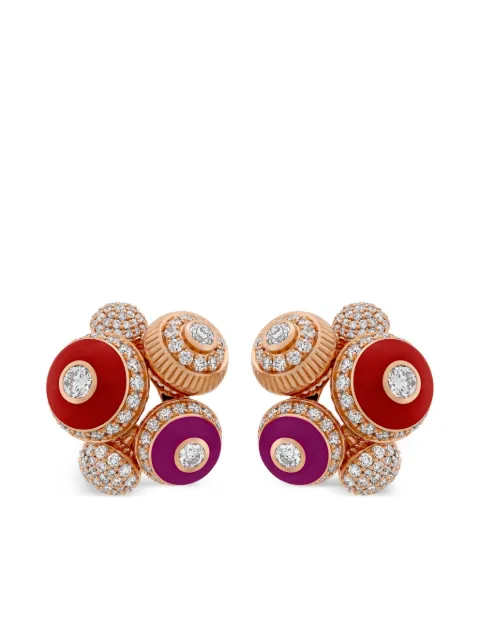 Aneka aretes Poetry in Motion Rhapsody en oro rosa reciclado de 18kt con diamantes