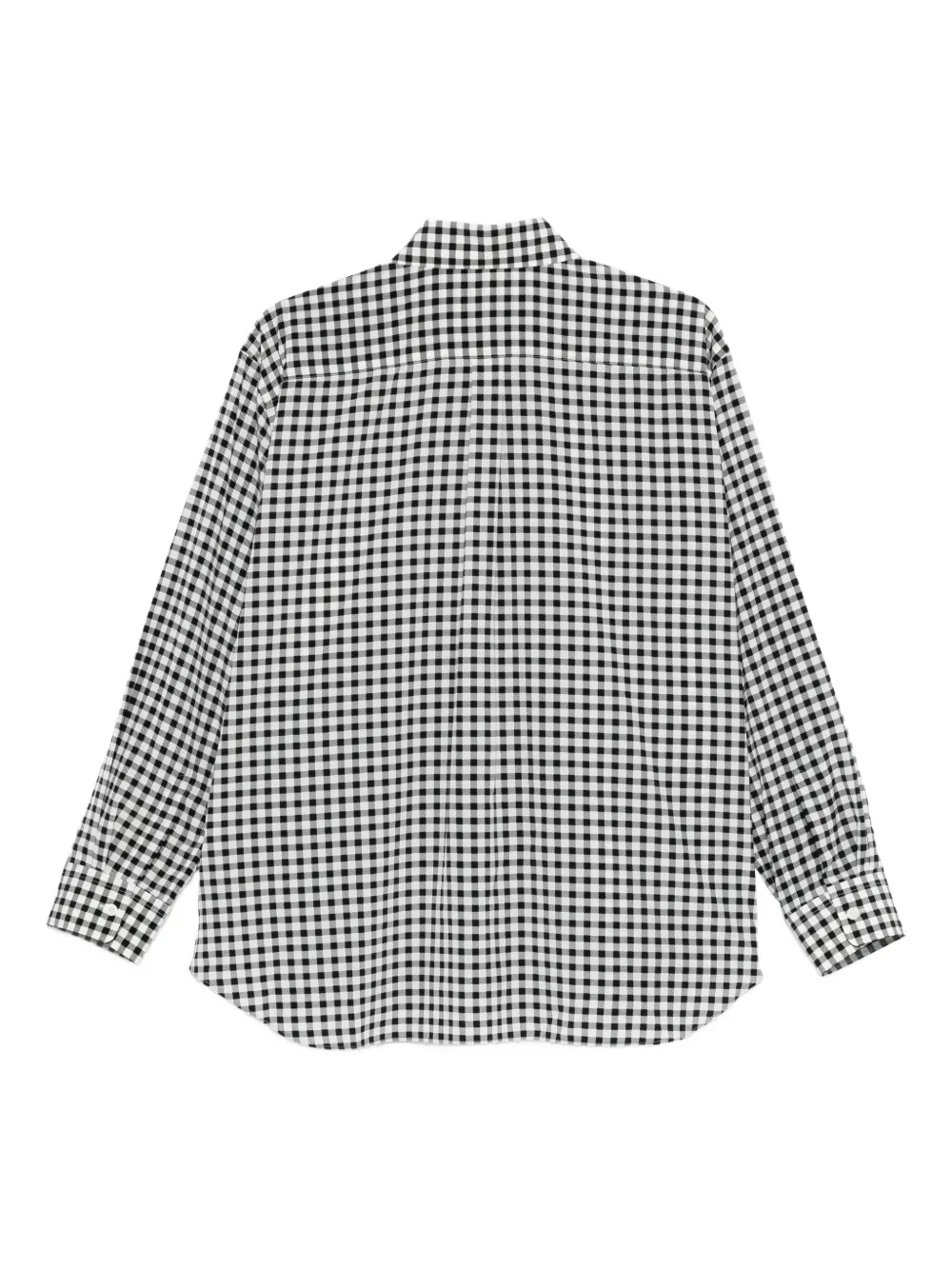 Comme Des Garçons Shirt met gingham ruit - Zwart