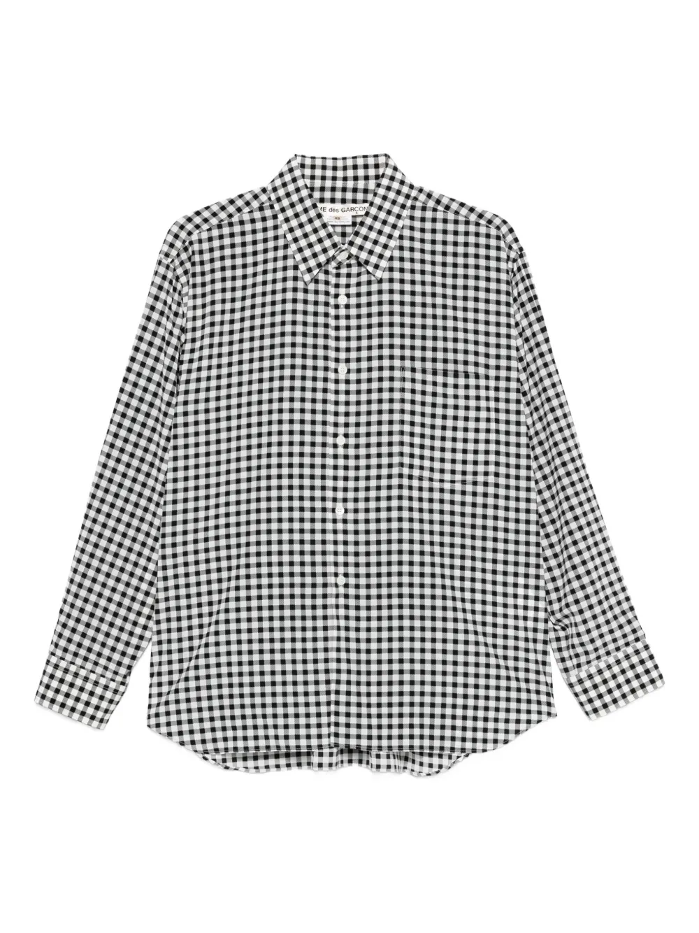 Comme Des Garçons Gingham-check Shirt In Multi