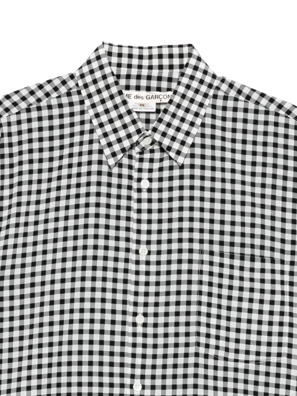 Comme Des Garçons Gingham-check Shirt In Multi