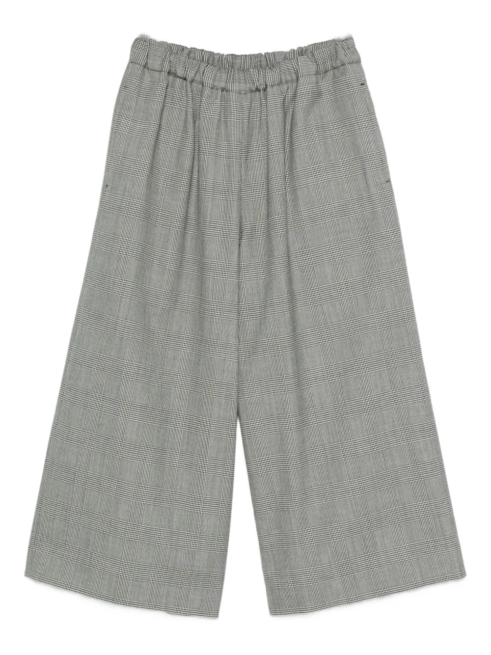 Comme Des Garçons checked elasticated-waist trousers | Grey | Image 1