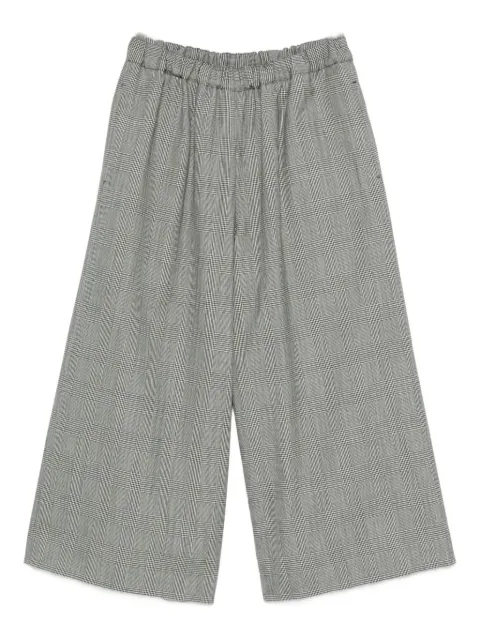 Comme Des Garçons checked elasticated-waist trousers