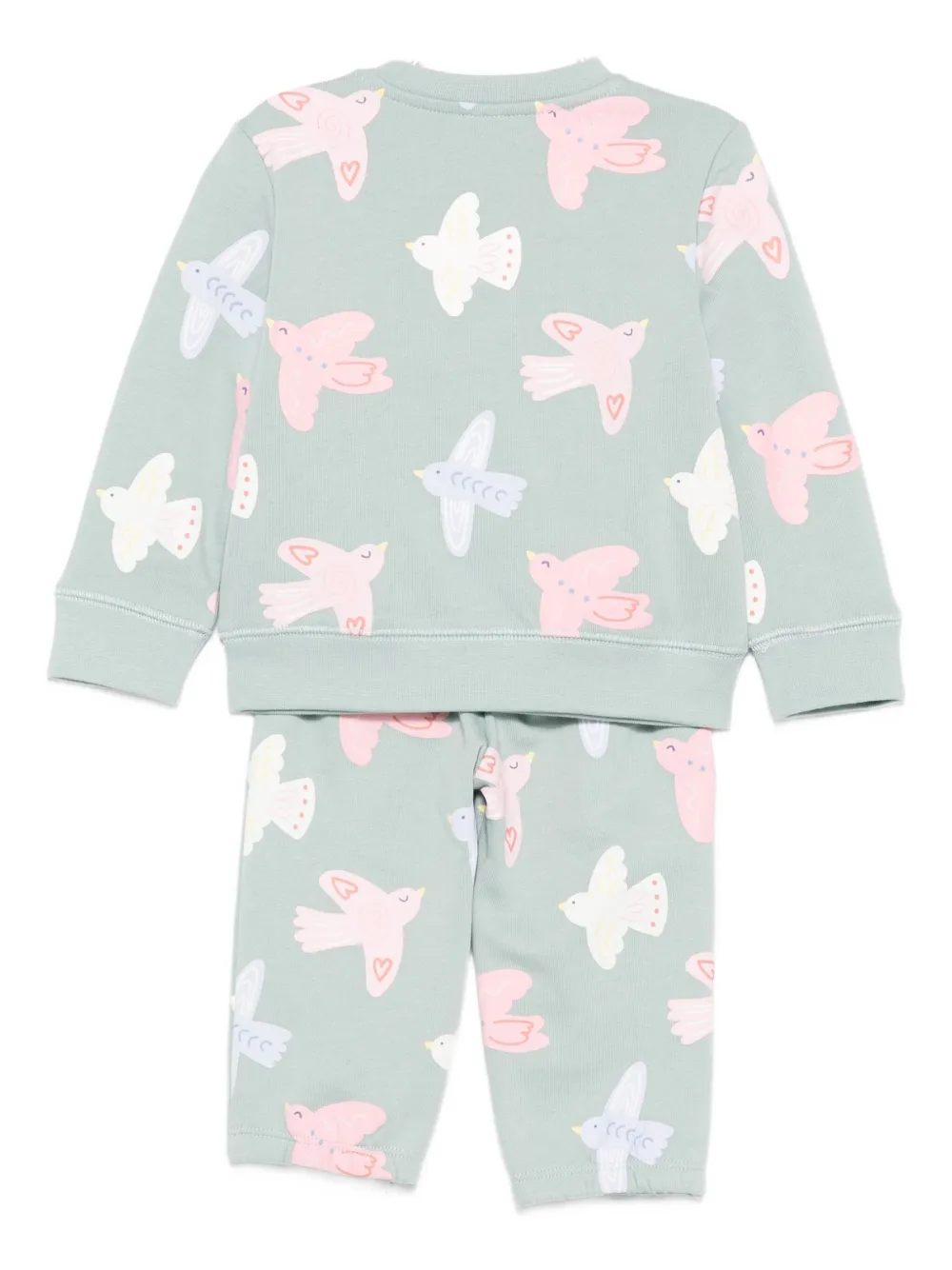 Stella McCartney Kids Trainingspak met vogelprint Groen