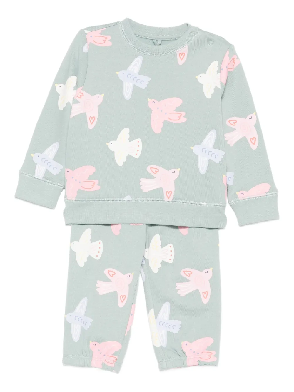 Stella McCartney Kids bird-print tracksuit - Grün