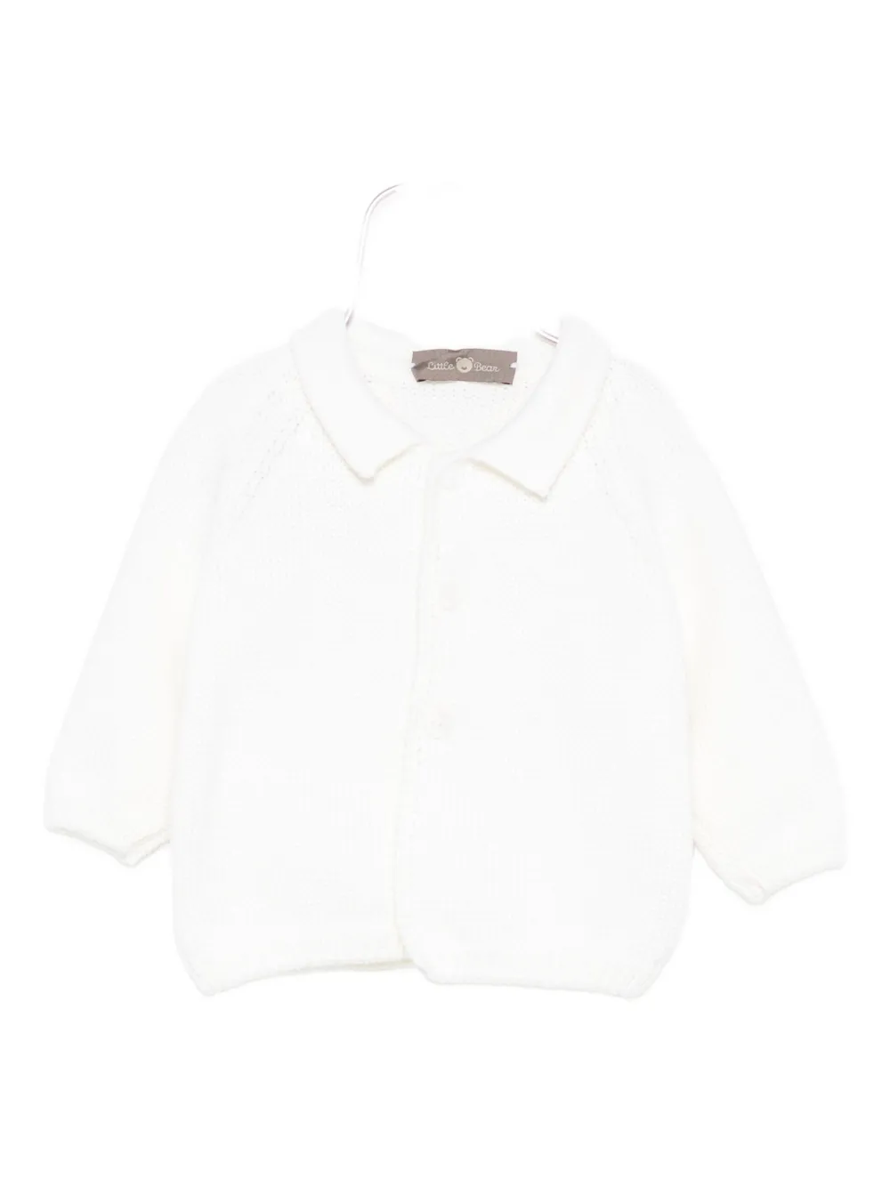 Little Bear Merino Wool Cardigan In Neutral