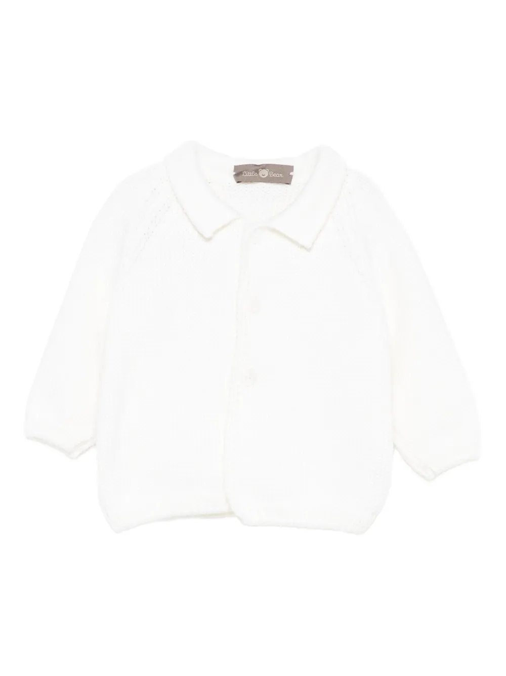 Little Bear merino wool cardigan | Neutrals | Image 1