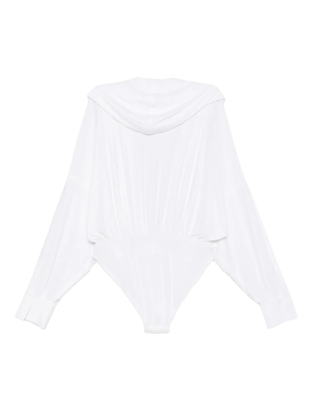 Norma Kamali Bodysuit met gedrapeerde mouwen - Wit