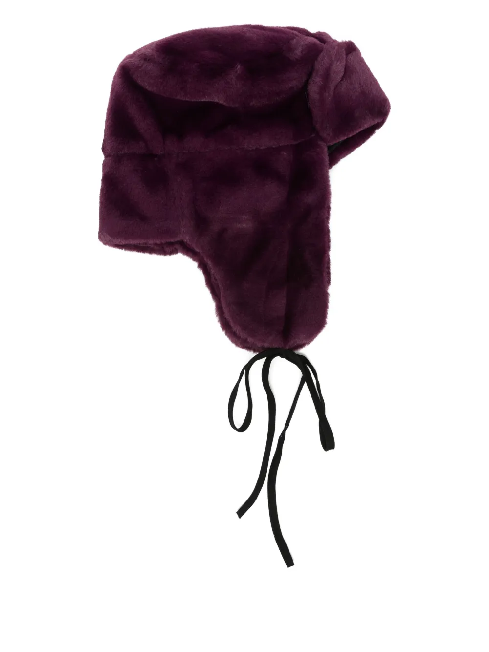 Paul Smith Faux-fur Ear-flap Hat In Purple