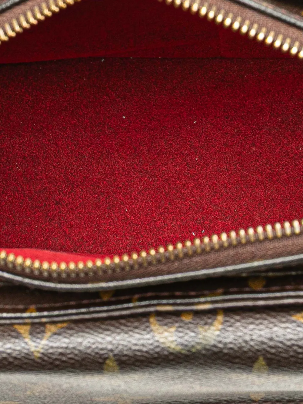 Pre-owned Louis Vuitton 2004 Monogram Viva Cite Mm Shoulder Bag In Brown