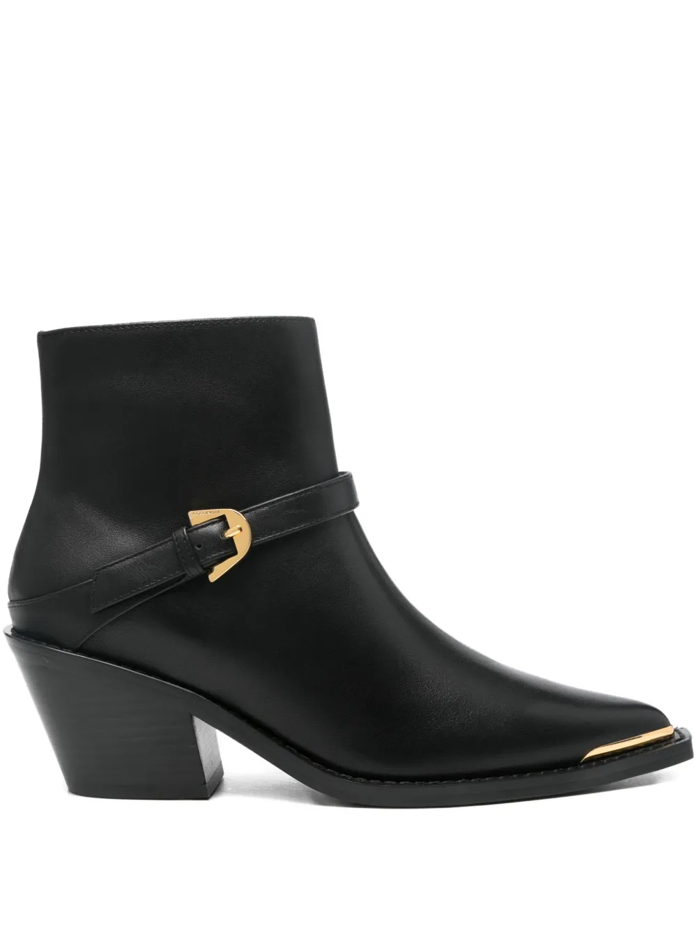 Coccinelle 65mm Buckle-strap Boots In Black