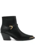 Coccinelle 65mm buckle-strap boots - Black