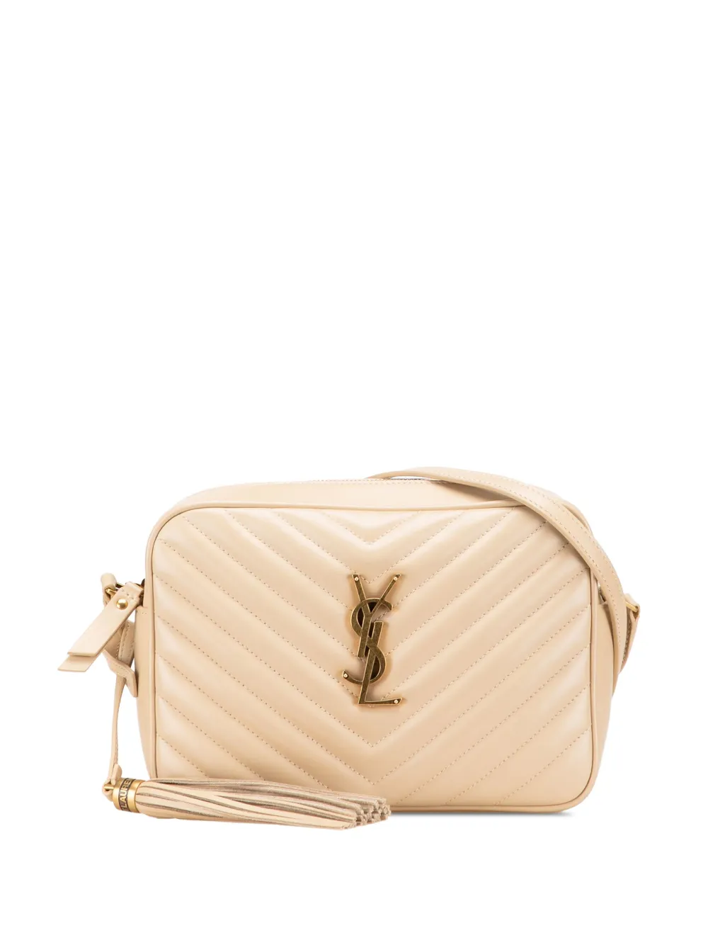 Saint Laurent Pre-Owned 2020 Quilted Leather Lou Camera Bag crossbody bag | Brown | Image 1