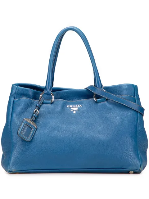 Prada Pre-Owned 2000-2025 Vitello Daino Open Convertible Tote satchel