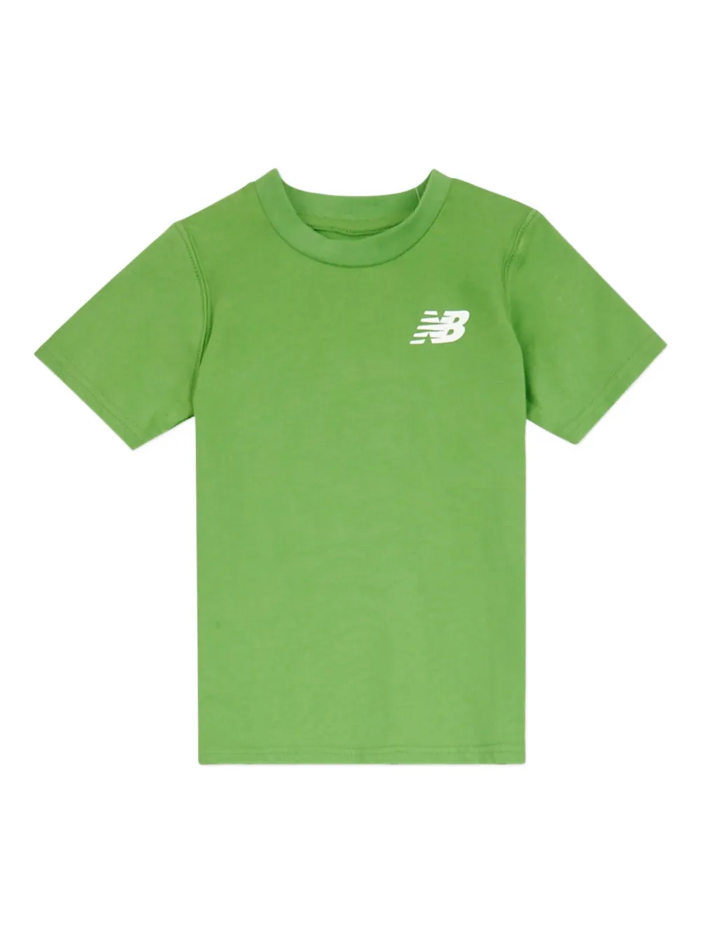 New Balance Kids T-shirt en broek met grafische logoprint Grijs