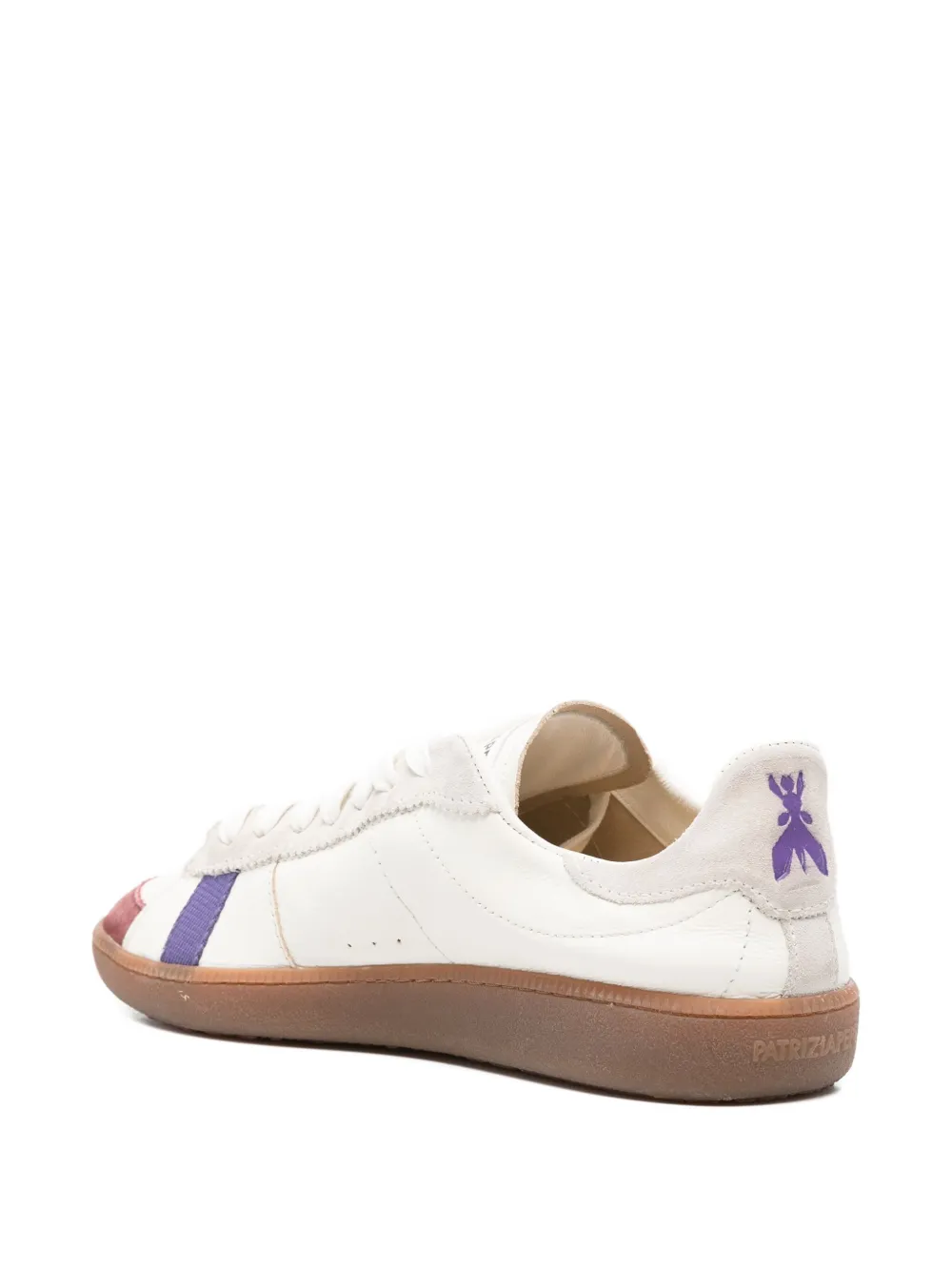 Patrizia Pepe Sneakers met leren vlakken Wit