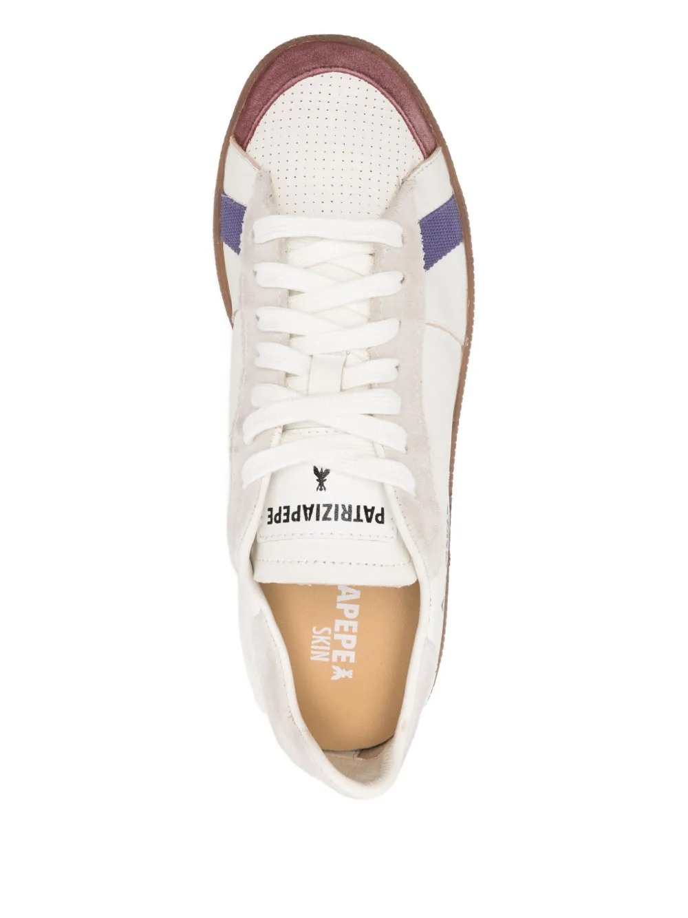 Patrizia Pepe Sneakers met leren vlakken Wit