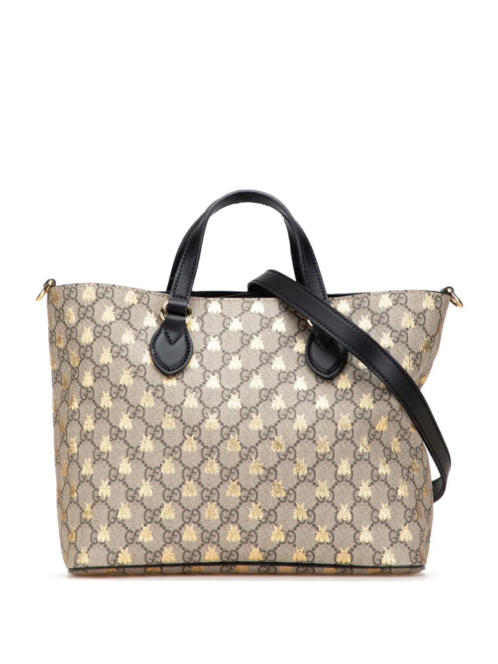 Gucci Pre-Owned 2000-2015 Small GG Supreme Bees Soft Tote satchel | Brown | Image 1