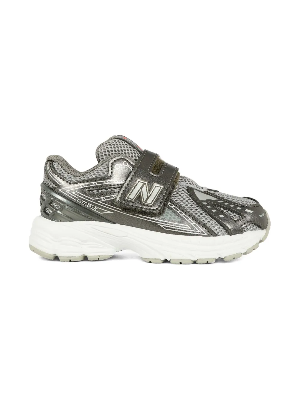 New Balance Kids strap detail mesh sneakers - Grijs
