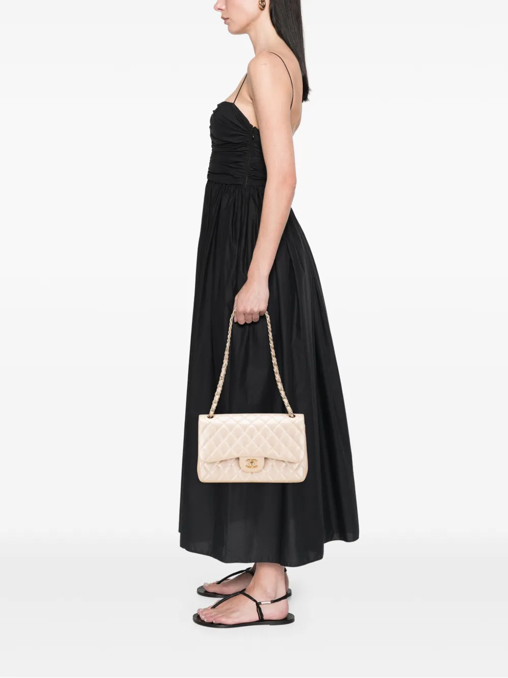 CHANEL Pre-Owned 2012 Jumbo Classic Iridescent Caviar Double Flap shoulder bag | Pre-Owned | Image 2