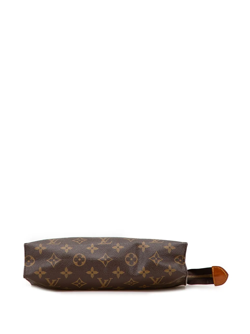 Pre-owned Louis Vuitton 1987 Monogram Toiletry Pouch 26 Clutch Bag In Brown