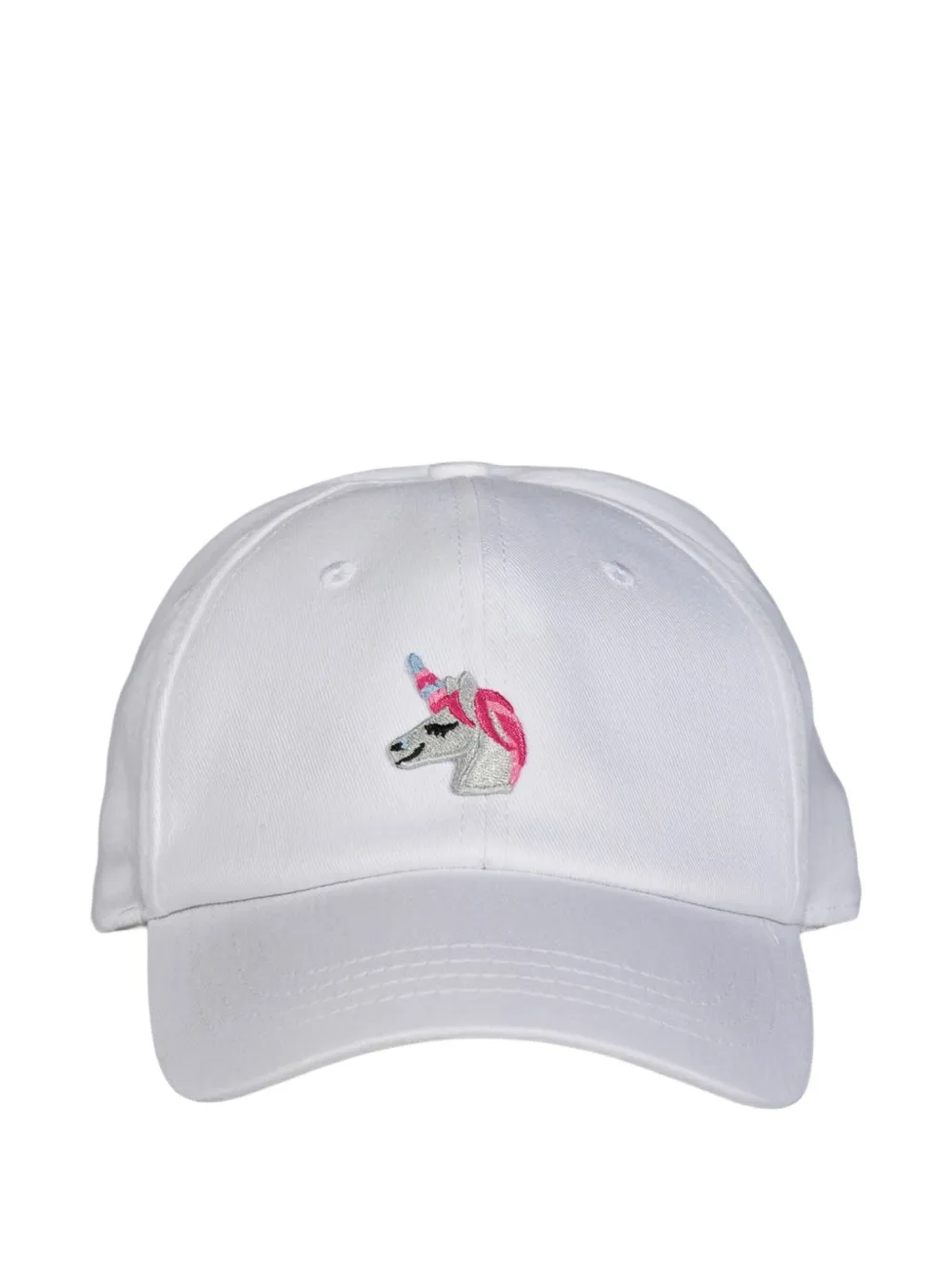 BEEFBAR unicorn-embroidered baseball cap - WHITE