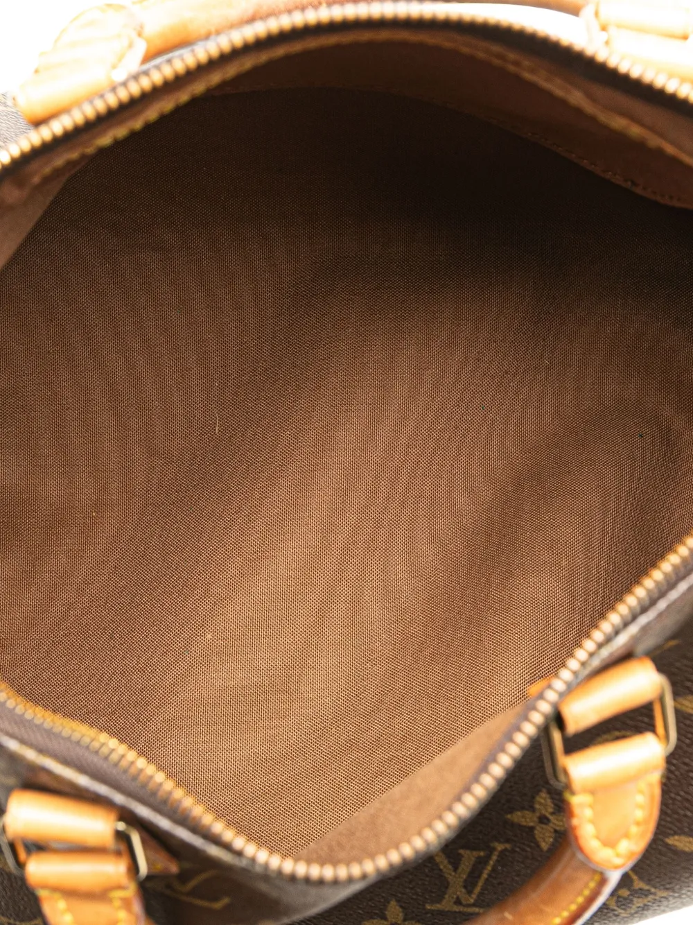 Pre-owned Louis Vuitton 1992 Monogram Speedy 30 Boston Bag In Brown