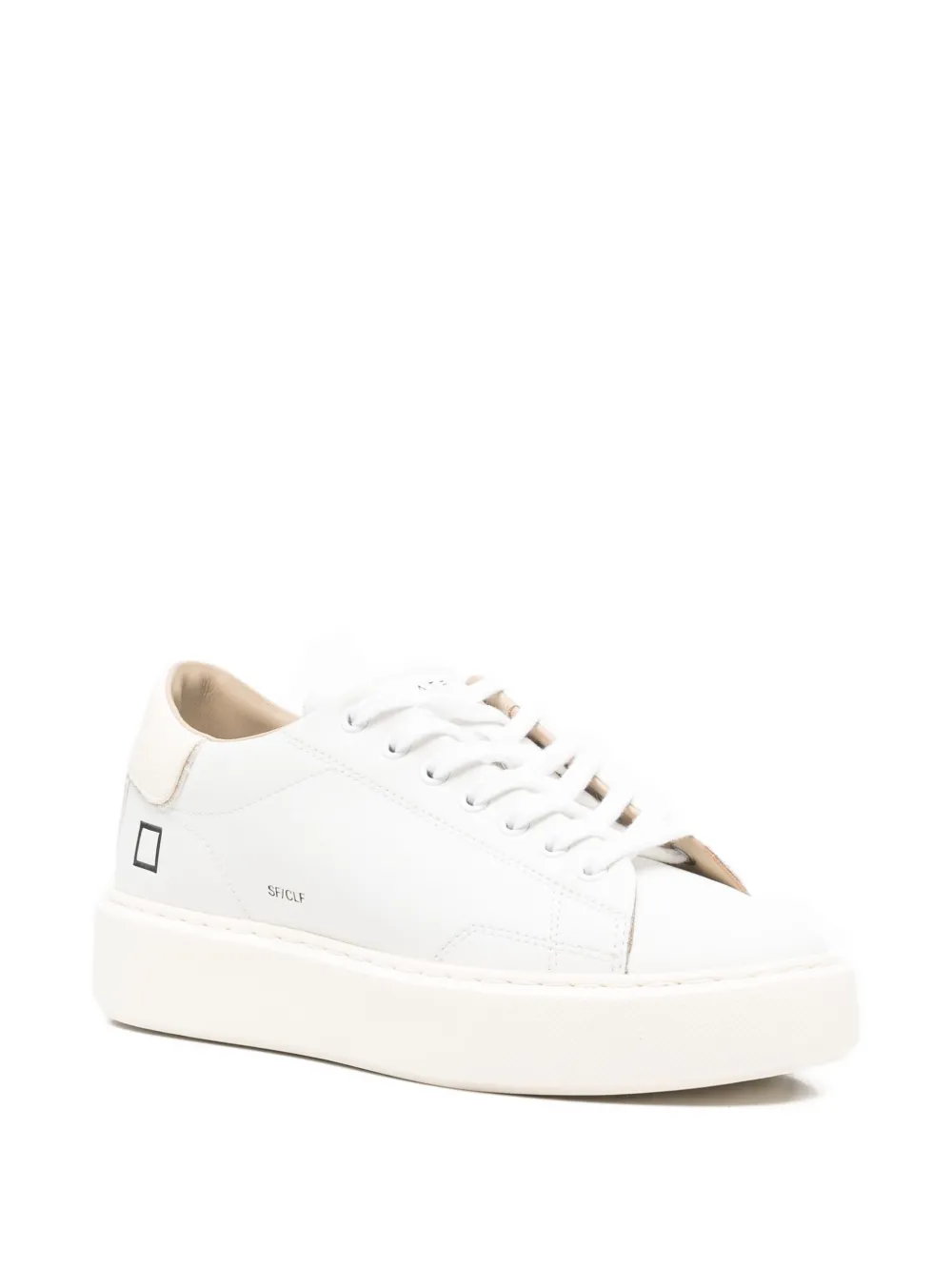 D.A.T.E. Sneakers met ronde neus - Wit