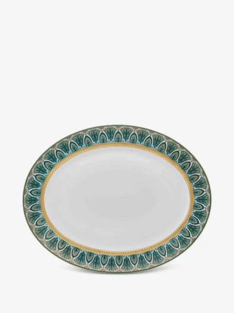 Haviland Rêves Du Nil oval-frame patterned serving platter (40cm x 32cm)