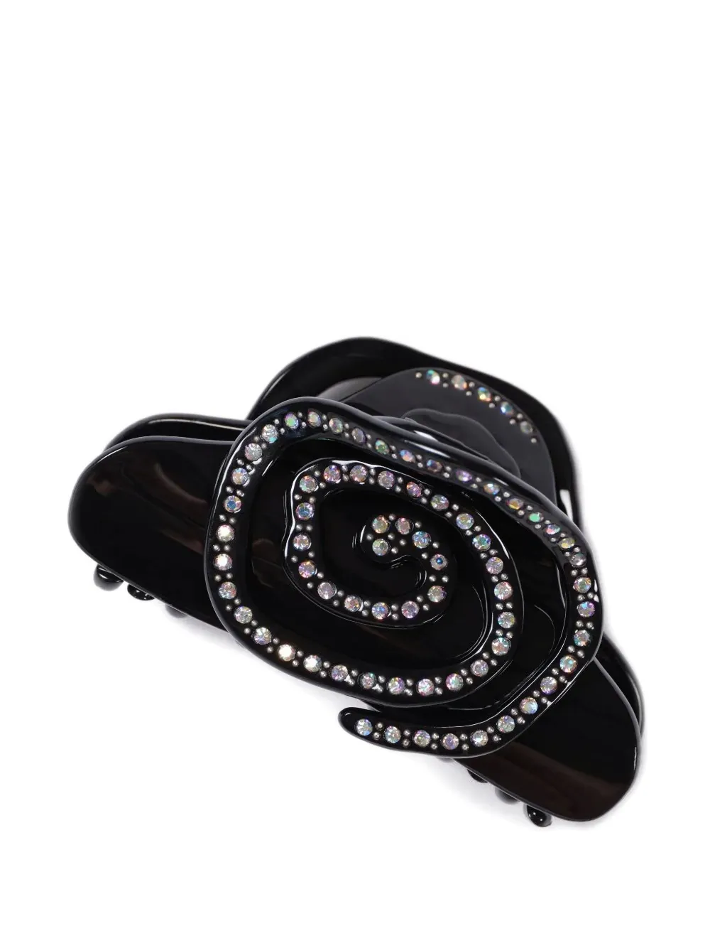 Katya Crystal-embellished Hair Clip In Black
