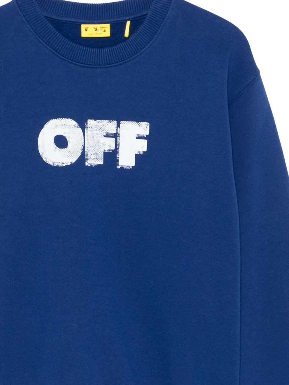 Off-white Logo-print Sweatshirt In Blue