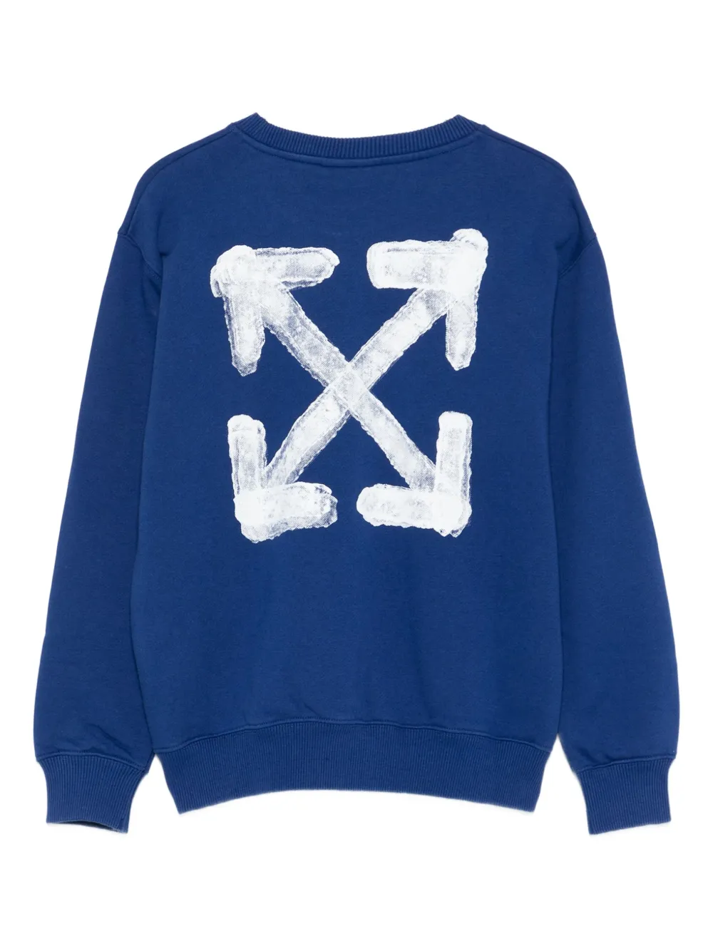 Off-white Logo-print Sweatshirt In Blue