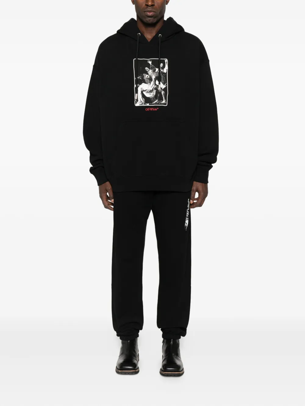 Off-White Trainingsbroek met logoprint - Zwart