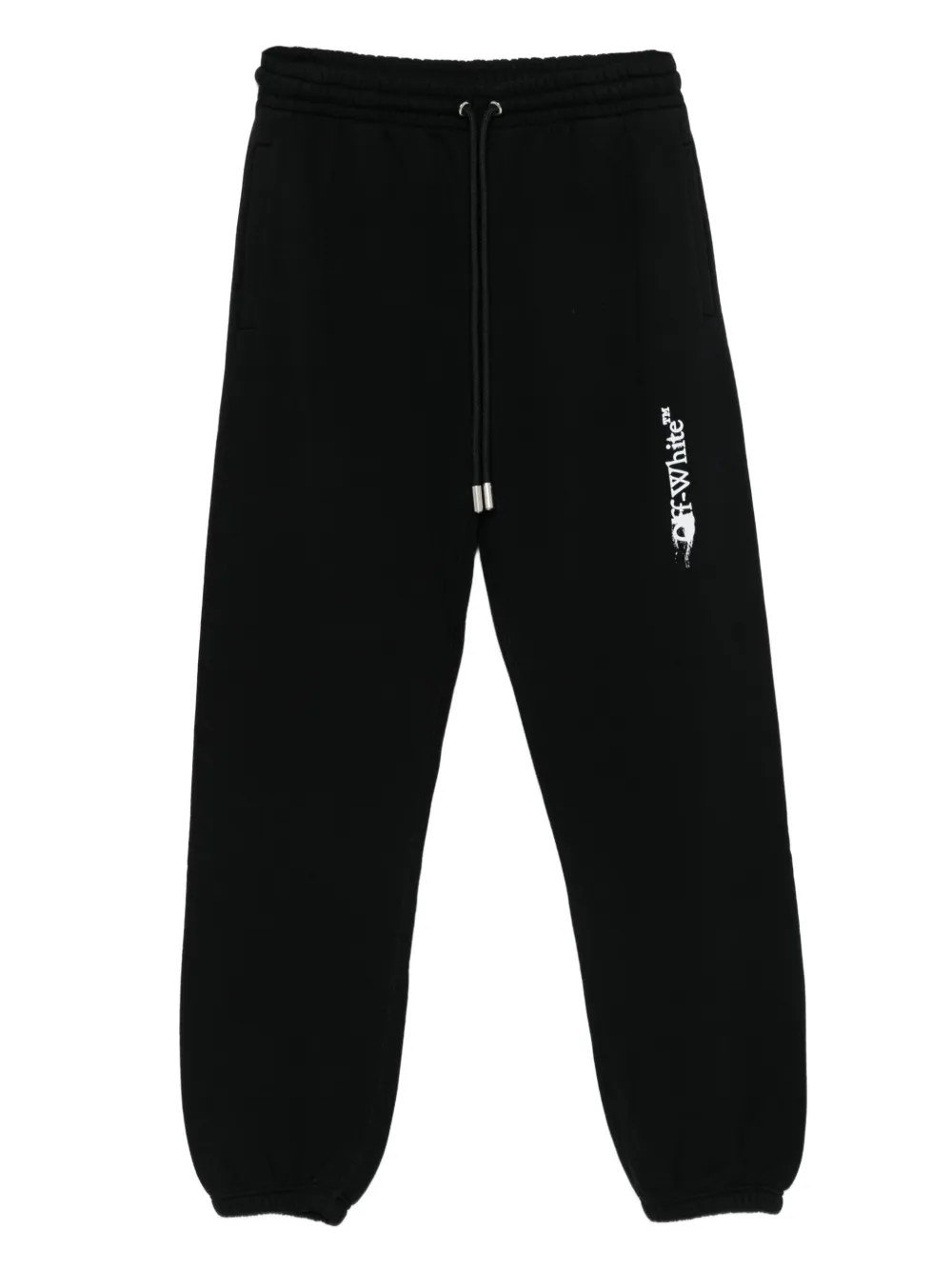Off-White logo-print drawstring track pants | Black | Image 1